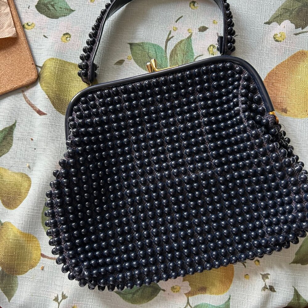 BLACK  VINTAGE BAG - Picture 3 of 4